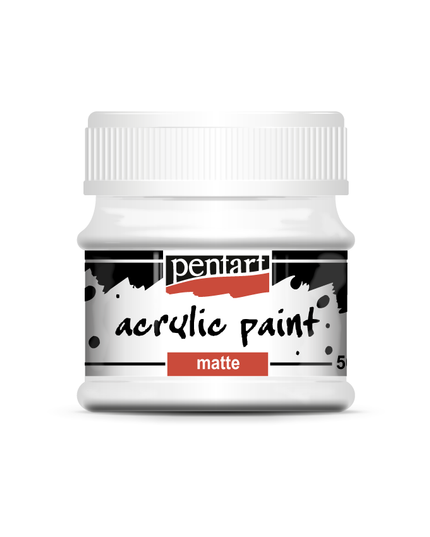 Pentart - White - Acrylic Paint Matte