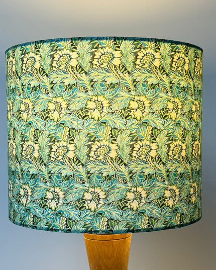 Arts and Crafts Turquoise Green Lampshade