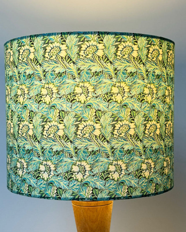 Arts and Crafts Turquoise Green Lampshade