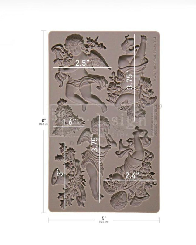 Redesign with Prima - Decor Mould Angelic Floral Noel