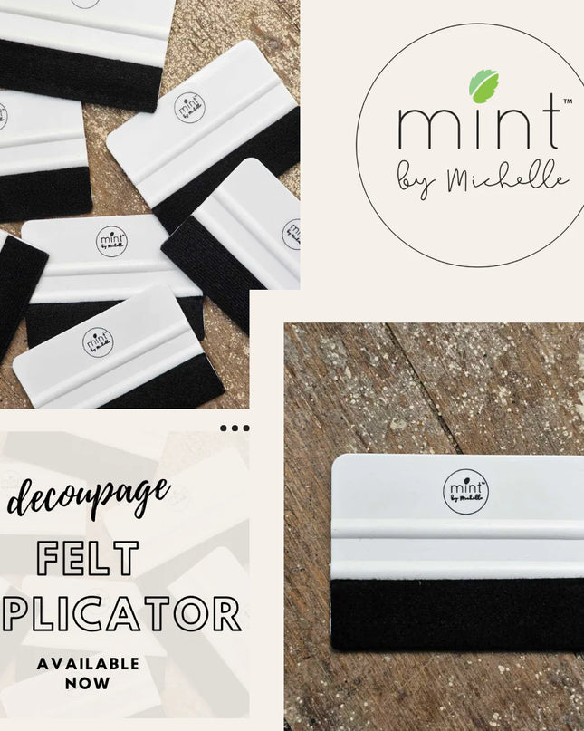 Mint Felt Decoupage Applicator
