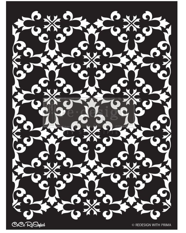 Redesign with Prima with Cece Restyled Stencil Gothic Trellis 1