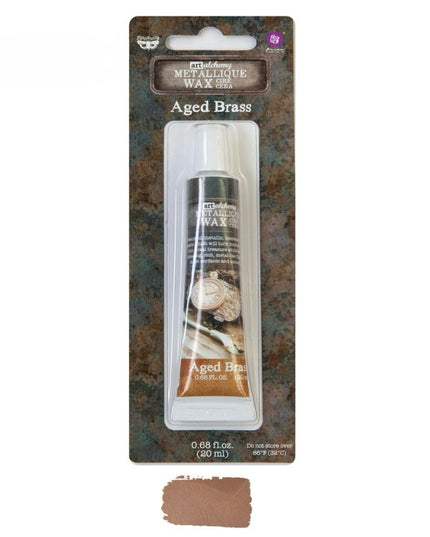 Redesign With Prima Finnabair Art Alchemy Metallique Wax Paste Aged Brass