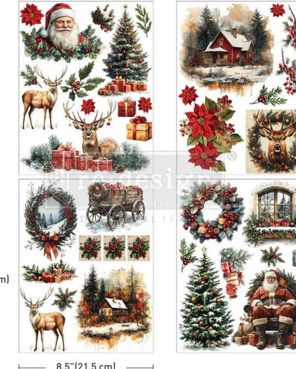 Redesign with Prima - Middy Transfer - Yuletide Nostalgia