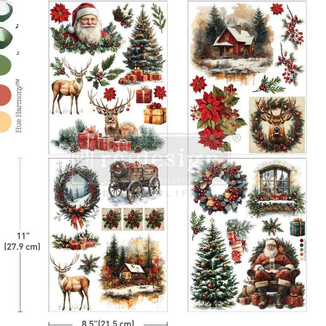Redesign with Prima - Middy Transfer - Yuletide Nostalgia