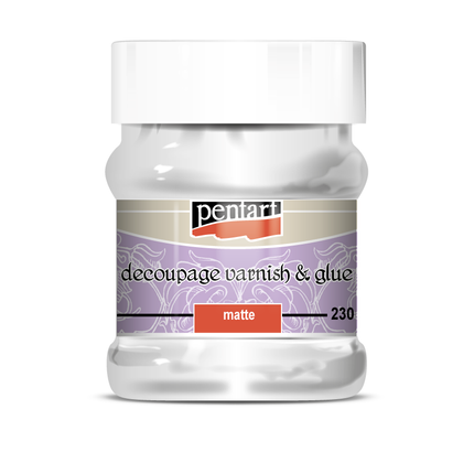 Pentart Matte Decoupage Glue and Varnish 230ml