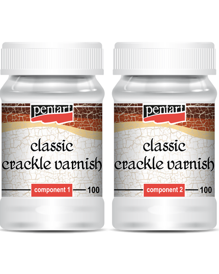 Pentart - Classic Crackle Varnish, 2 Components 100ml