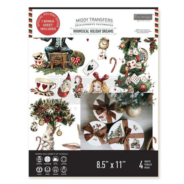 Redesign with Prima - Whimsical Holiday Dreams - Middy Transfer