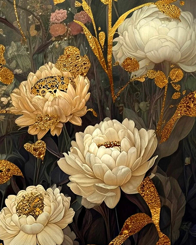 Autumn Blossoms Mint By Michelle