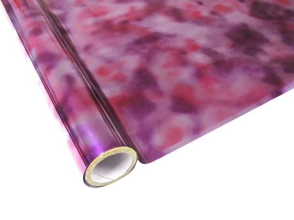 Tie Dye Purple Pink Metallic Foil