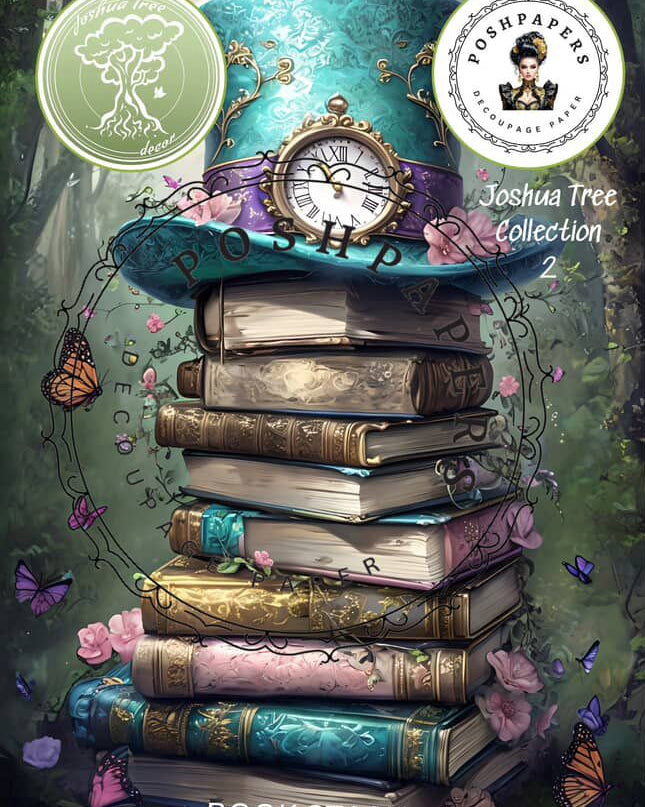 Posh Papers Decoupage Paper - Book Stash