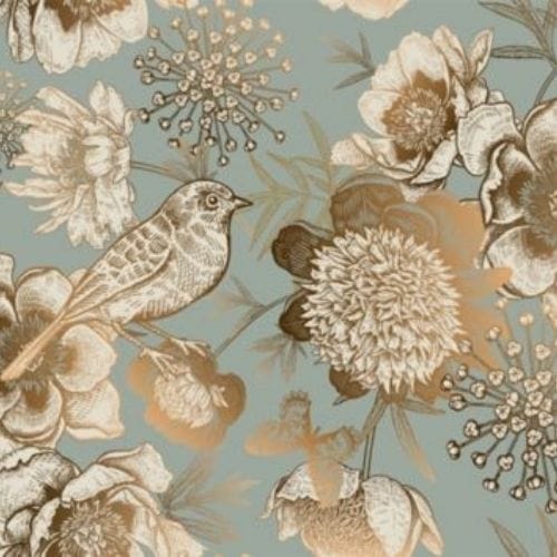 Foil Bird Mint By Michelle