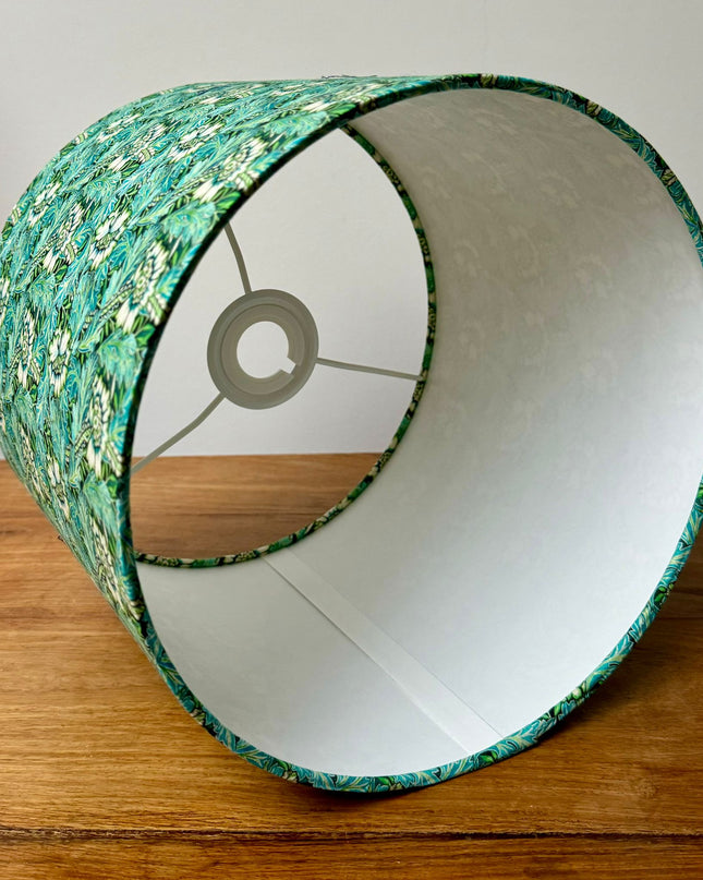 Arts and Crafts Turquoise Green Lampshade