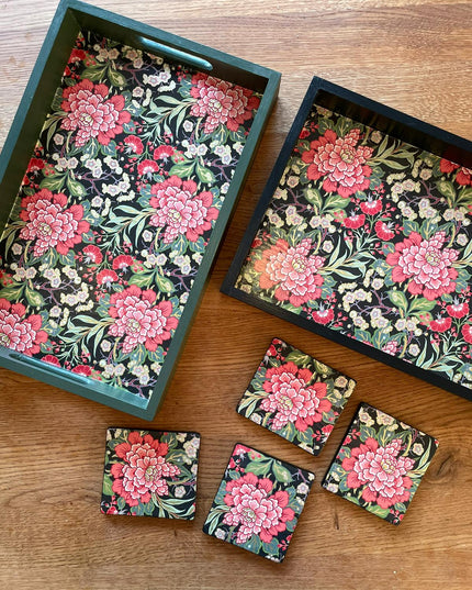 Tray and Coaster Set
