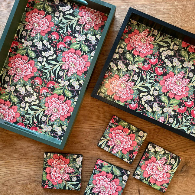 Tray and Coaster Set