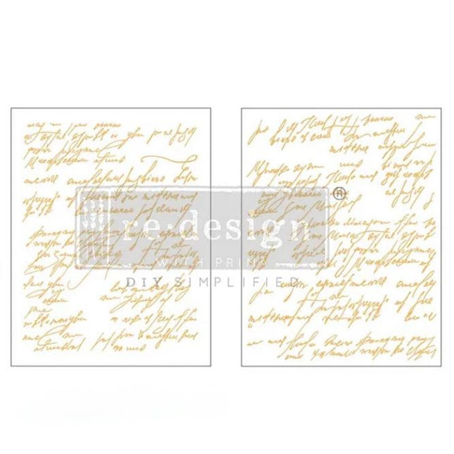 Redesign with Prima Middy Transfers - Kacha Shimmering Script