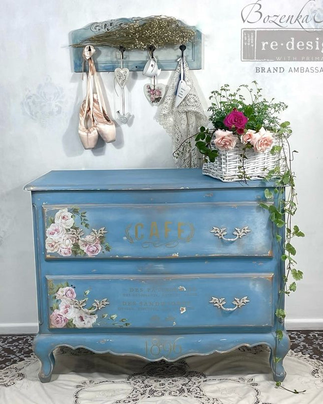 Redesign with Prima - Delicate Roses Redesign With Prima Small Decor Transfer 4