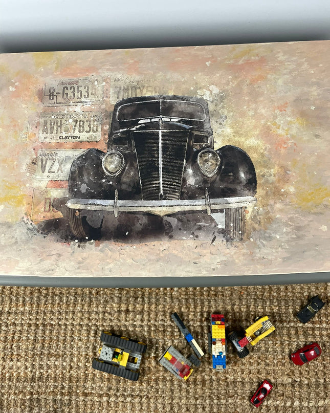 Vintage Toy Box Car Design