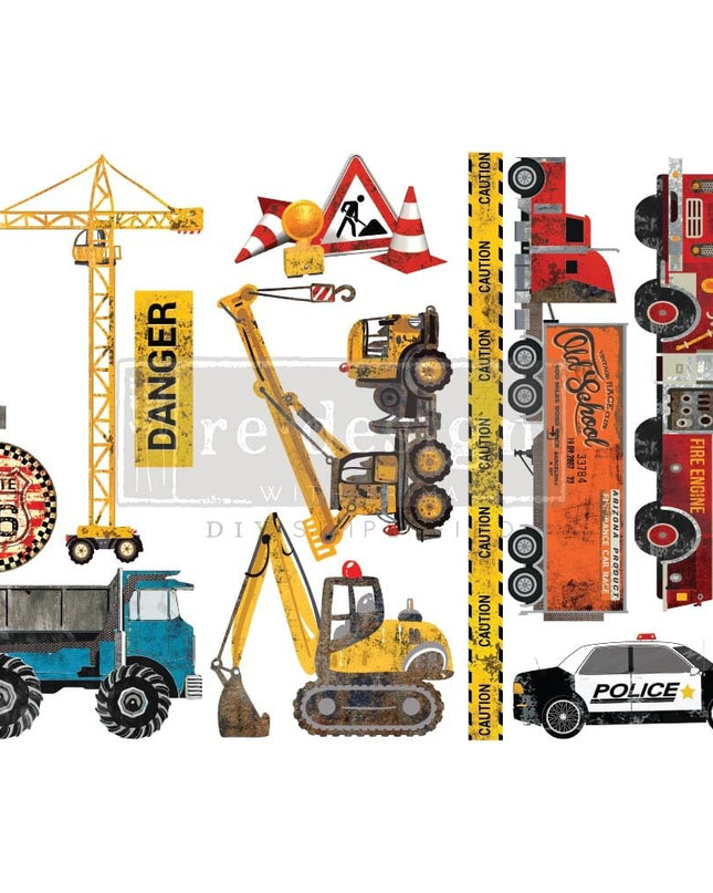 Under Construction Decor Transfer