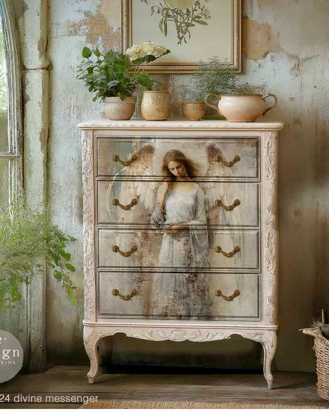 Divine Messenger Redesign with Prima Decoupage 2