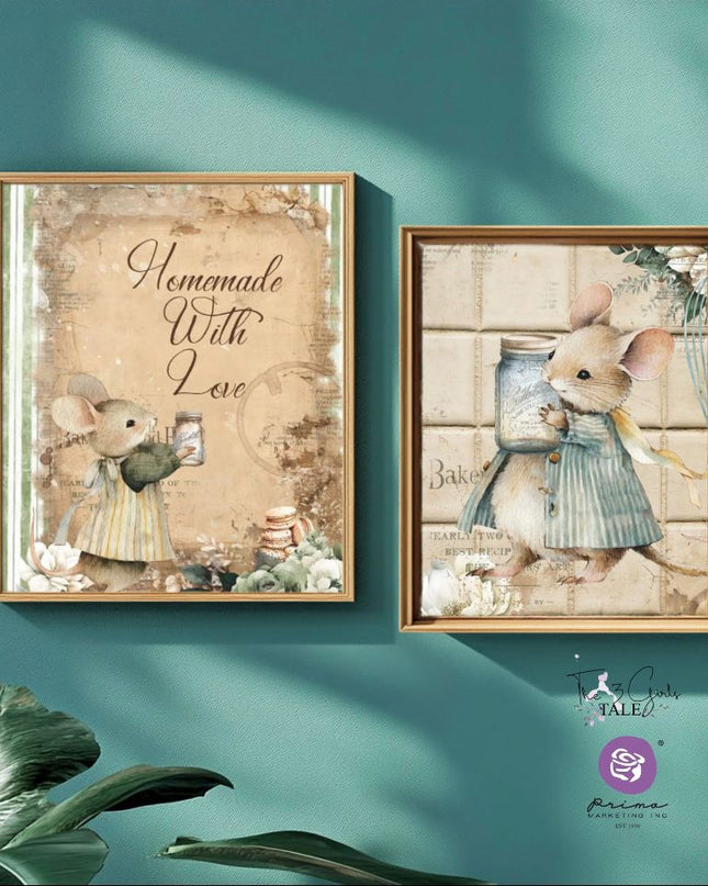 Redesign with Prima The Home Baker A4 decoupage paper