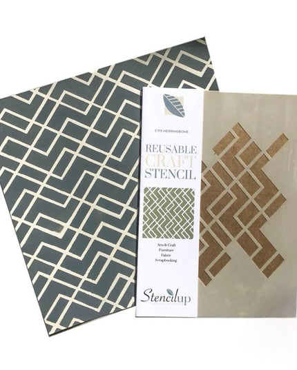 Herringbone Stencil