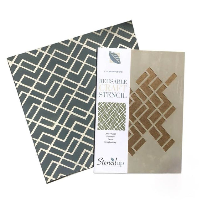 Herringbone Stencil