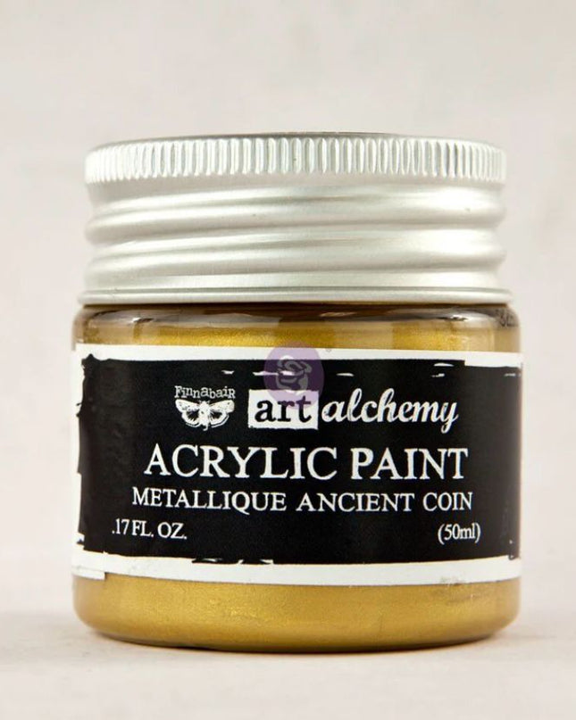 Redesign with Prima Finnabair Metallic Acrylic Paint Gold Coin