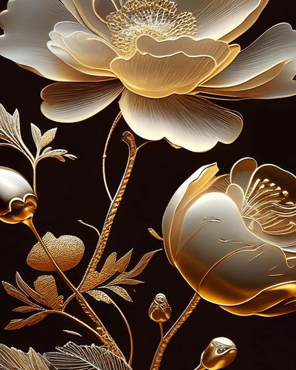 Golden Blooms 1 Mint By Michelle