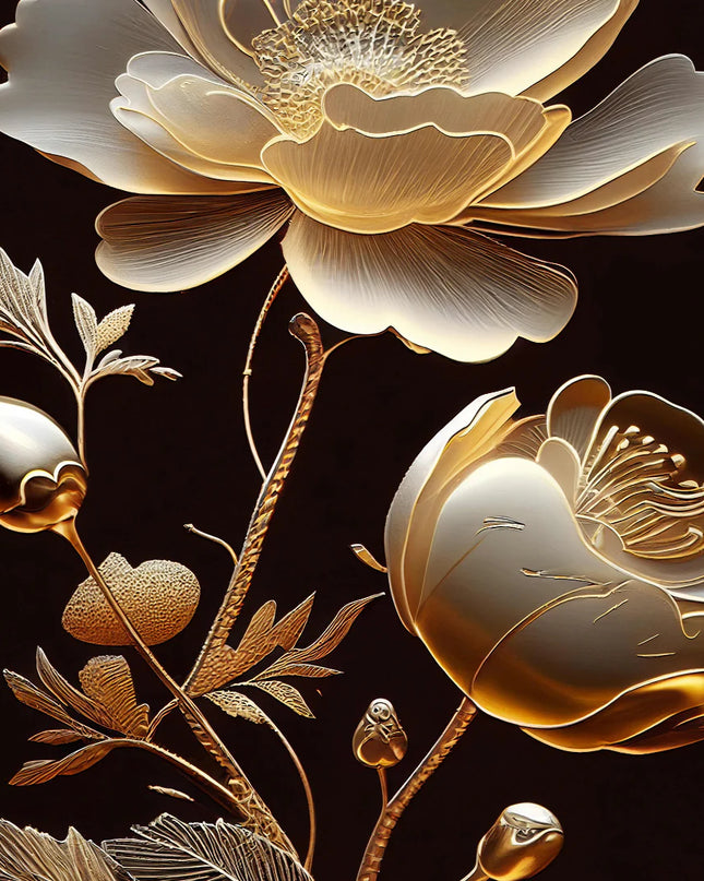 Golden Blooms 1 Mint By Michelle