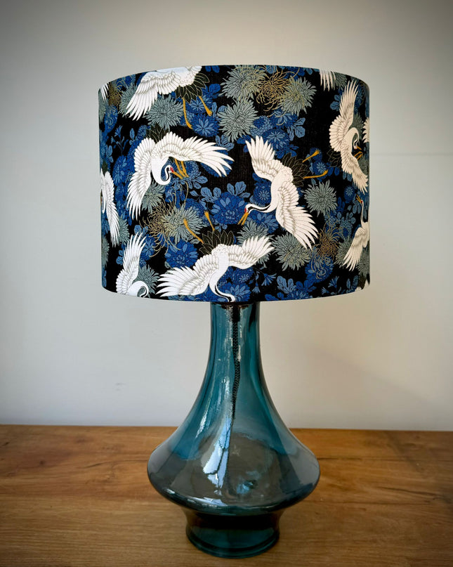Japanese inspired crane blue 4
