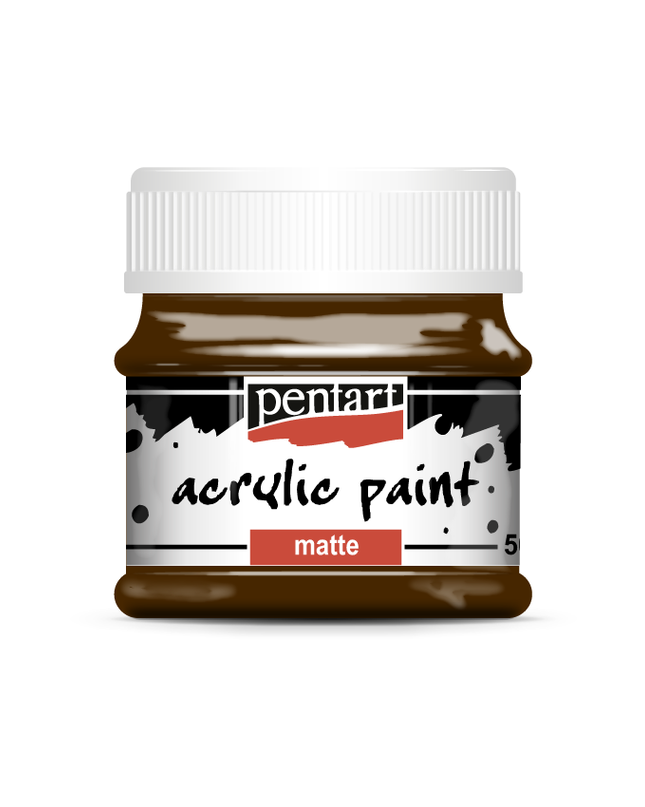 Pentart - Red-Brown - Acrylic Paint Matte