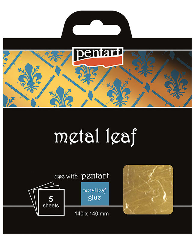 Pentart - Metal Gold Leaf - 14x14 Cm, 5 Sheets/Pack