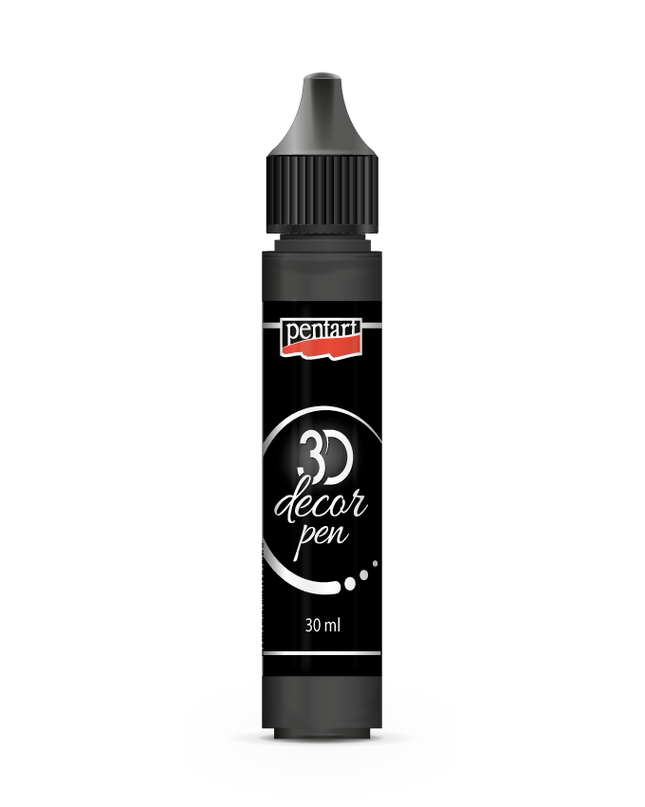 Pentart - Black - 3D Decor Pen 30ml