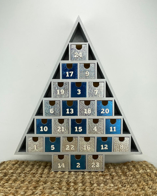 Christmas Tree Silver Blue