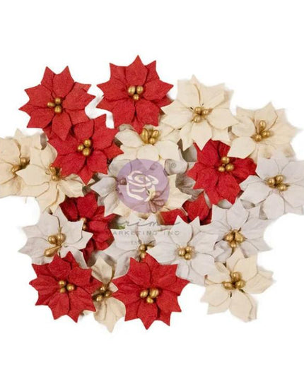 Prima Paper Flowers Santas Garden (qty 24)