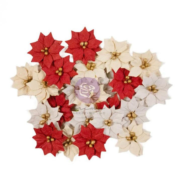 Prima Paper Flowers Santas Garden (qty 24)
