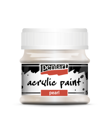 Pentart - White - Pearl Acrylic Paint
