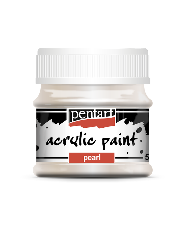 Pentart - White - Pearl Acrylic Paint