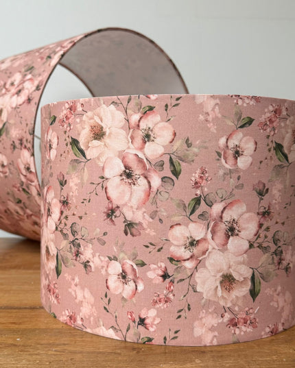 Dusky Pink blossom lampshade 4