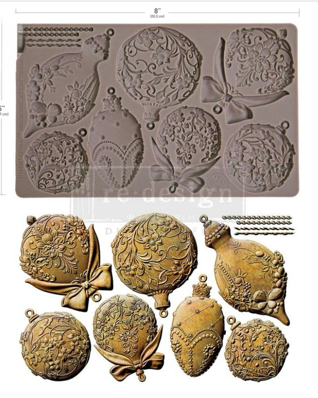 Redesign with Prima - Decor Mould Shimmering Holiday Ornaments