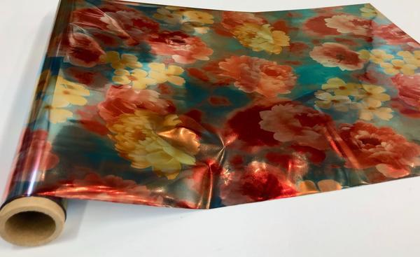 Abigail Flowers Rub On Metallic Foil