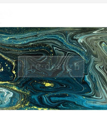 Redesign with Prima Nocturnal Marble Decoupage tissue paper