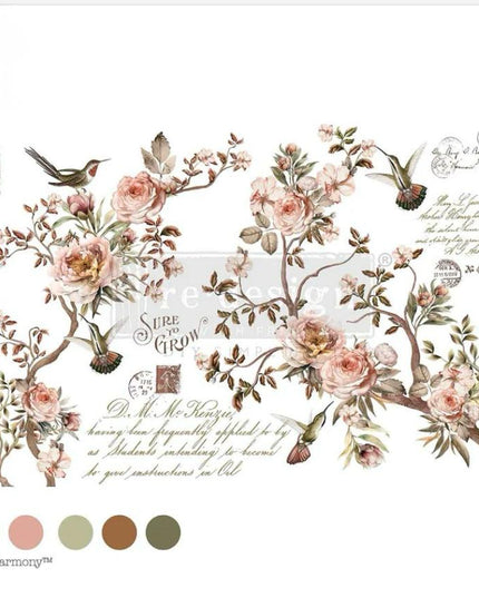 Blossom Tweet Decor transfer Redesign with Prima 1
