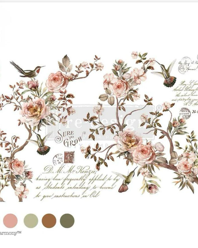 Blossom Tweet Decor transfer Redesign with Prima 1