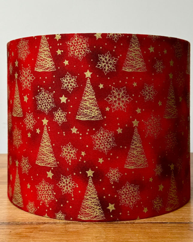 Red Christmas Lampshade 1