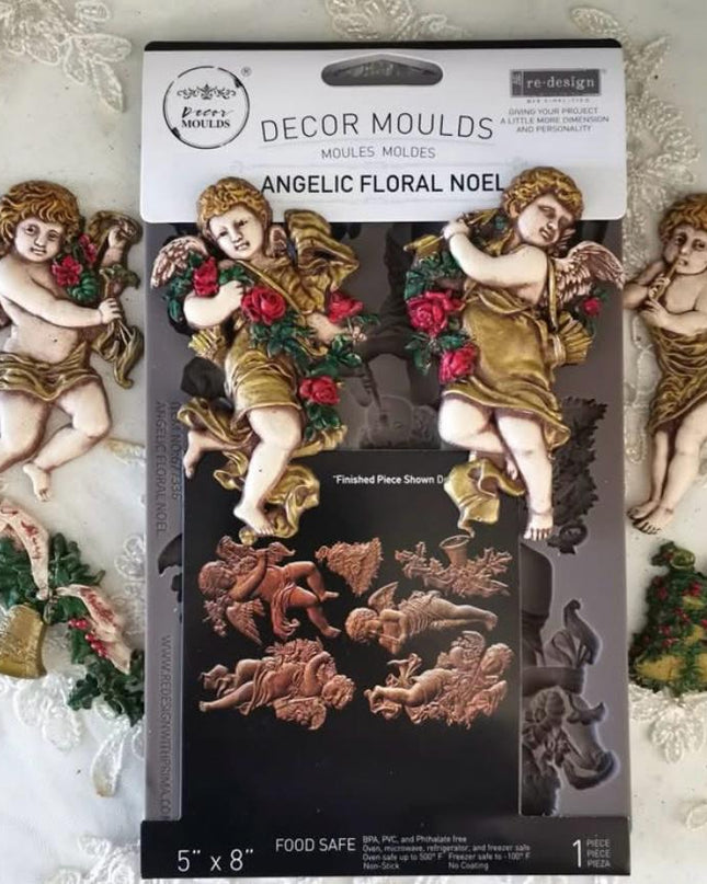 Redesign with Prima - Decor Mould Angelic Floral Noel
