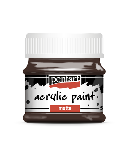 Pentart - Dark Brown - Acrylic Paint Matte
