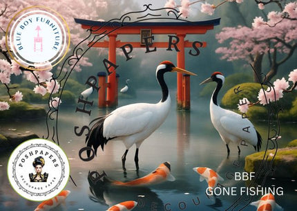 Posh Papers Decoupage Paper Gone Fishing