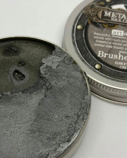 Redesign with Prima Finnabair Art Alchemy metallique wax paste Brushed iron